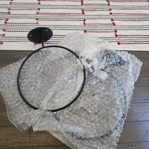 Black Metal Hoop Ball Holder